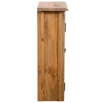 vidaXL Стенен шкаф за баня, рециклиран бор масив, 42x23x70 см
