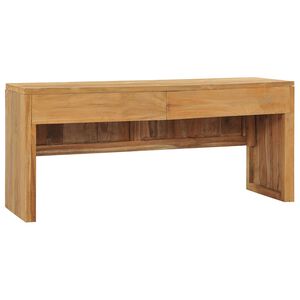 vidaXL ТВ шкаф, 100x35x45 cм, тиково дърво масив
