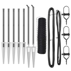 vidaXL Стълб за ограда. Сиво