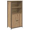vidaXL Висок шкаф Дъб 62 x 36 x 121,5 см Инженерна дървесина