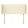 vidaXL Горна табла с уши, кремава, 93x23x78/88 см, изкуствена кожа