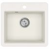 vidaXL Мивка Бяло 470 x 440 мм Гранит