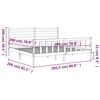 vidaXL Рамка за легло без матрак 200x200 см масивна чамова дървесина