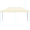 vidaXL Сгъваема шатра, 3х6 м, кремавобяла