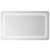 vidaXL LED огледало за баня Прозрачен 50 x 30 cm закалено стъкло