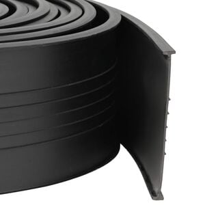 vidaXL Уплътнение за гаражна врата Черно 70 x 6 мм 4,5 м ПВЦ
