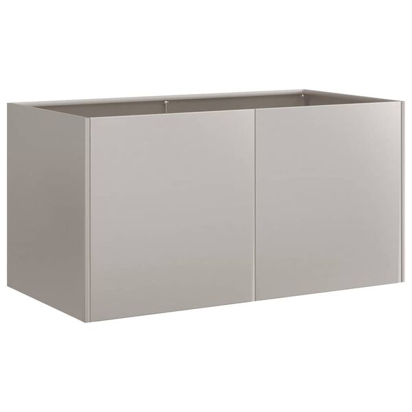 vidaXL Кашпа, ръждива, 80x40x40 см, патинираща стомана