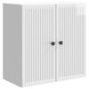 vidaXL Стенно шкафче 59 x 31 x 60 см Инженерна дървесина Бял гланц