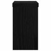 vidaXL Стойка за растения 2 pcs Черния дъб 10 x 10 x 18 cm
