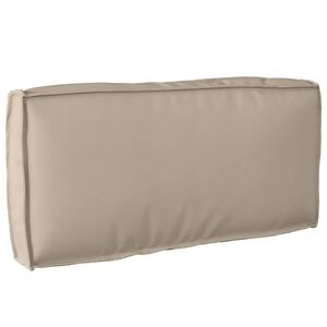 vidaXL Възглавница Оксфордска тъкан Таупе 80 x 40 x 12 cm