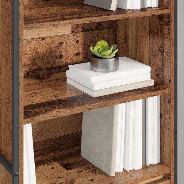 vidaXL Високи шкафове 2 pcs Старо дърво 60 x 36 x 200 см