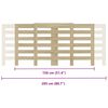 vidaXL Капак за радиатор, дъб сонома, 205x21,5x83,5см инженерно дърво