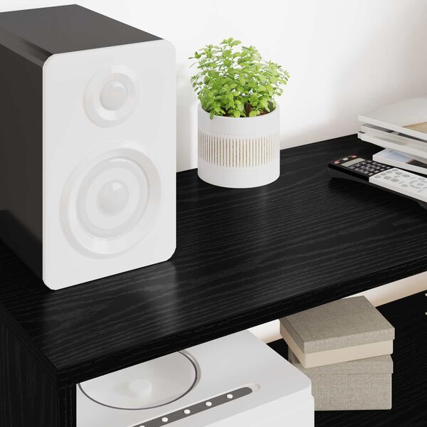 vidaXL ТВ шкаф Черния дъб 100 x 30 x 40 см Инженерно дърво