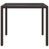 vidaXL Градинска маса за хранене Кафяво 90 x 90 x 75 cm Полиратан