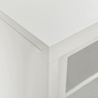 vidaXL Шкаф с плъзгаща врата, светлосив, 90x40x90 см, стомана