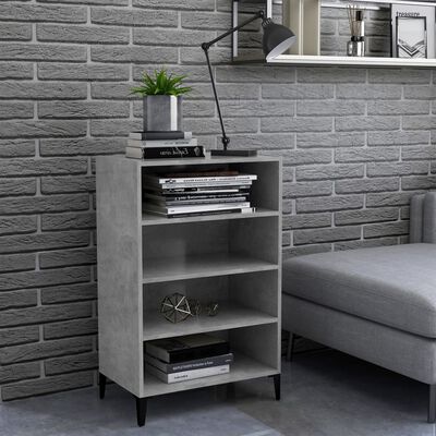 vidaXL Бюфет, бетонно сив, 57x35x90 см, ПДЧ