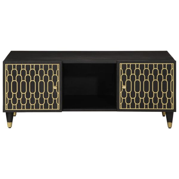 vidaXL Маса за кафе, 100x54x40 см, мангово дърво масив