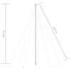 vidaXL Светеща коледна елха за закрито и открито 1300 LED цветна 8 м