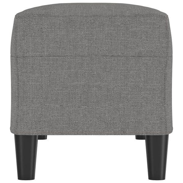 vidaXL Пейка, тъмносива, 100x35x41 см, плат