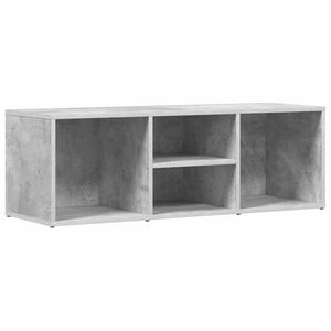 vidaXL Пейка за съхранение на обувки, бетонно сива, 102x35x35 см
