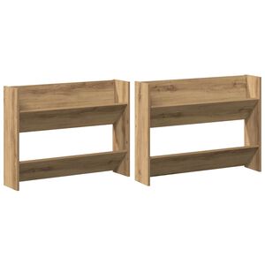 vidaXL Шкаф за обувки 2 бр. 81 x 18 x 60 см Инженерна дървесина