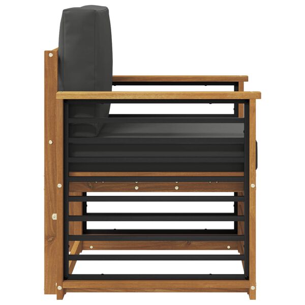 vidaXL Комплект дивани за открито Естествен 71 x 63 x 73 см