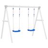 vidaXL Детски люлки с въжета, 2 бр, сини, 37x15 см, полиетилен