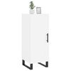 vidaXL Сайдборд, бял, 34,5x34x90 см, инженерно дърво
