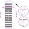 vidaXL Зеброва щора 40x100 см ширина на плата 35,9 см полиестер