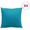 vidaXL Възглавници за диван, 4 бр., сини, 50x50 см, плат