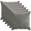 vidaXL Калъфка за възглавница 6 pcs HOUTEN Тъмносиво 70 x 70 cm