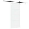 vidaXL Преплъзваща се врата 93 x 211 cm Инженерна дървесина
