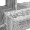 vidaXL Бюро с рафт Сив Сонома 100 x 40 x 90 cm Инженерно дърво