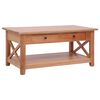 vidaXL Маса за кафе, 100x55x46 см, махагон масив