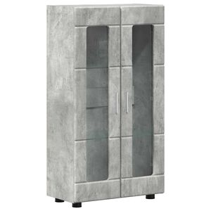 vidaXL Служебен шкаф FLORIN 55,5 x 29 x 100 см Циментено сиво