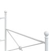 vidaXL Дневно легло без матрак Бяло 107x203 cm Стомана