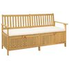 vidaXL Пейка с място за съхранение с възглавница 170 x 63 x 84 cm
