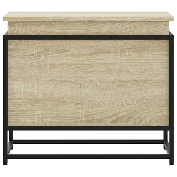 vidaXL Кутия за съхранение, дъб сонома, 60x40x51,5 см, инженерно дърво