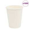 vidaXL хартиени чаши за кафе 1000 бр. 8oz 200ml White