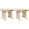 vidaXL Градински табуретки, 2 бр, масивна ела