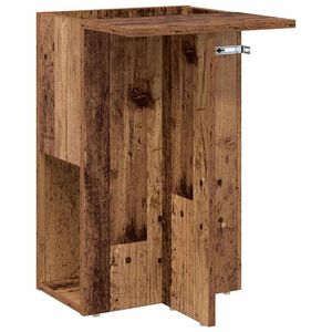 vidaXL Крайна масичка Старо дърво 35 x 40 x 55 см Инженерна дървесина