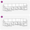 vidaXL Комплект дивани за открито 7 pcs Естествено и светло сиво
