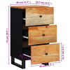 vidaXL Бюфет с 3 чекмеджета 40x33,5x75 см масивна акация