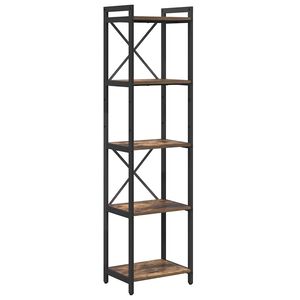 vidaXL Рафт за книги 40 x 30 x 155 см Инженерна дървесина Димян дъб
