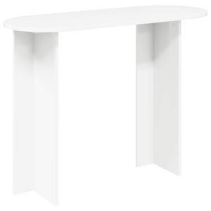 vidaXL Конзолна маса Бяло 100 x 39,5 x 75 см Инженерна дървесина