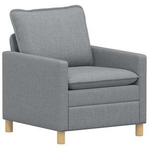 vidaXL Диван Светлосиво 76 x 81 x 87,5 см Текстил