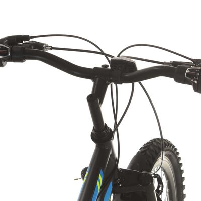 vidaXL Планински велосипед, 21 скорости, 26 цола, 49 см, черен