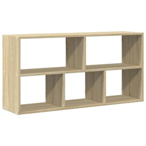 vidaXL Стенен рафт, дъб сонома, 100x25x50 см, инженерно дърво