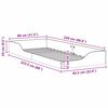 vidaXL Рамка за легло Бяло 80 x 220 cm Солидно борово дърво