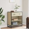 vidaXL Бюфет Сонома Дъб 68x35x76 cm Инженерна дървесина